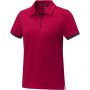 Morgan short sleeve women?s duotone polo, Red