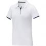 Morgan short sleeve women?s duotone polo, White