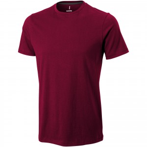 Nanaimo short sleeve men's t-shirt, Burgundy (T-shirt, 90-100% cotton)