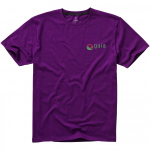 Nanaimo short sleeve men's t-shirt, Plum (T-shirt, 90-100% cotton)