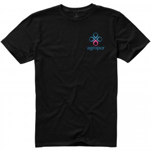 Nanaimo short sleeve men's t-shirt, solid black (T-shirt, 90-100% cotton)