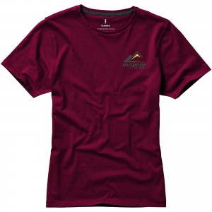 Nanaimo short sleeve women's T-shirt, Burgundy (T-shirt, 90-100% cotton)