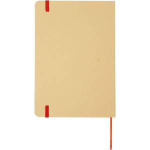 Nelida A5 recycled cardboard hard cover notebook, Red (Notebooks)