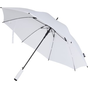 Niel 23" auto open recycled PET umbrella, White
