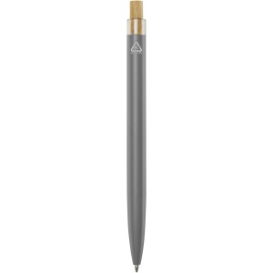 Nooshin recycled aluminium ballpoint pen, Grey (Metallic pen)