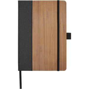 Note A5 bamboo notebook, Solid black, Natural (Notebooks)