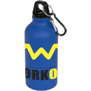 Oregon 400 ml matte sport bottle with carabiner, Blue (Sport bottles)