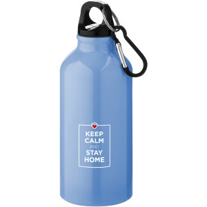 Oregon 400 ml sport bottle with carabiner, Light blue (Sport bottles)