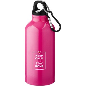 Oregon 400 ml sport bottle with carabiner, neon pink (Sport bottles)