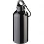 Oregon 400 ml sport bottle with carabiner, solid black