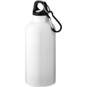 Oregon 400 ml sport bottle with carabiner, White (Sport bottles)