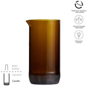 Originalhome 430 ml water carafe, Brown (Kitchen glass)