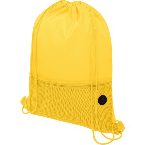 Oriole mesh drawstring backpack, Yellow (Backpacks)