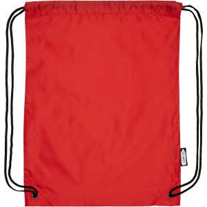 Oriole RPET drawstring backpack, Red (Backpacks)