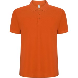 Pegaso Premium short sleeve men's polo, Orange (Polo shirt, 90-100% cotton)