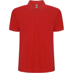 Pegaso Premium short sleeve men's polo, Red (Polo shirt, 90-100% cotton)