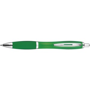 Recycled ABS ballpen Hamza, green (Plastic pen)