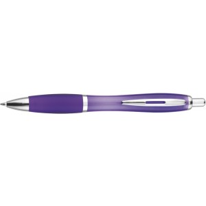 Recycled ABS ballpen Hamza, purple (Plastic pen)
