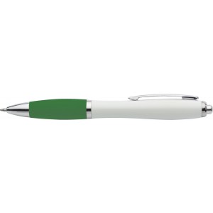Recycled ABS ballpen Trevor, green (Plastic pen)