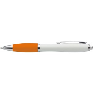 Recycled ABS ballpen Trevor, orange (Plastic pen)