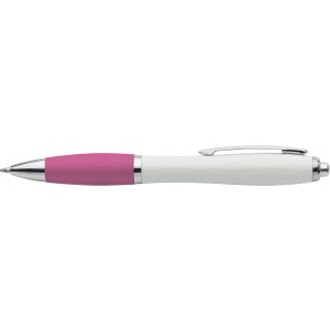 Recycled ABS ballpen Trevor, pink (Plastic pen)