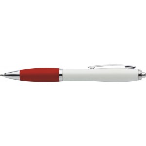 Recycled ABS ballpen Trevor, red (Plastic pen)