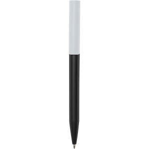 Unix recycled plastic ballpoint pen, Solid black (Plastic pen)
