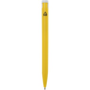 Unix recycled plastic ballpoint pen, Yellow (Plastic pen)