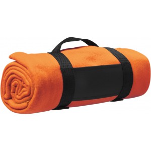 Polar fleece (170-180 gr/m2) blanket Nora, orange (Blanket)