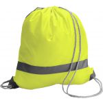Polyester (190T) drawstring backpack Sylvie, yellow (6238-06CD)