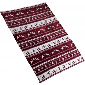 Polyester (260 gr/m2) blanket Michelle, burgundy (Blanket)