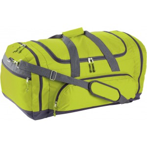 Polyester (600D) sports bag Lorenzo, lime (Travel bags)