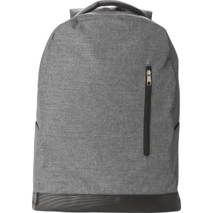 Polyester RPET (600D) backpack Celeste, anthracite (Backpacks)