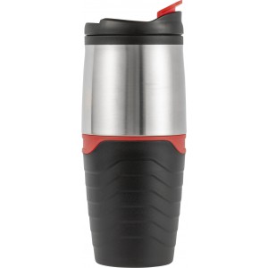 PP and stainless steel mug Pamela, black/silver (Thermos)