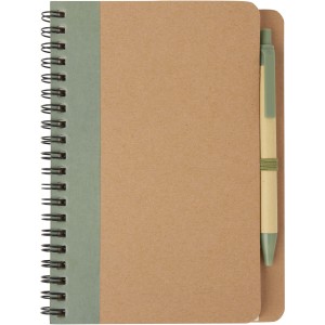 Priestly recycled notebook with pen, Heather green, Natural (Notebooks)