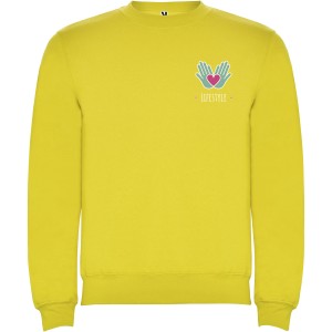 Clasica unisex crewneck sweater, Yellow (Pullovers)