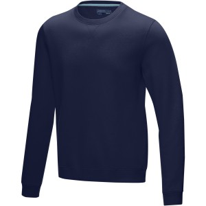 Jasper men's GOTS organic GRS recycled crewneck sweater, Navy (Pullovers)