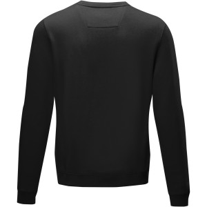Jasper men's GOTS organic GRS recycled crewneck sweater, Solid black (Pullovers)
