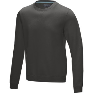 Jasper men's GOTS organic GRS recycled crewneck sweater, Storm grey (Pullovers)