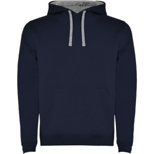 Urban men's hoodie, Navy Blue, Marl Grey (Pullovers)