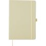 Recycled biowaste and carton notebook A5 Gertrud, light gree