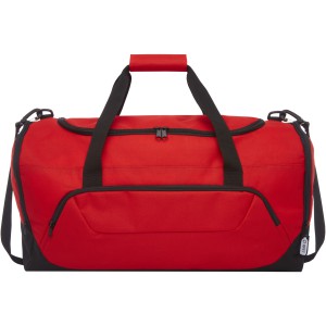 Retrend RPET duffel bag, Red (Travel bags)