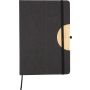 rPET (300D) notebook A5 Ernst, black