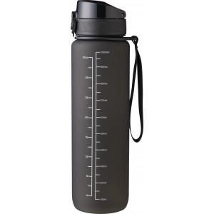 RPET drinking bottle (1000 ml) Brinley, black (Sport bottles)