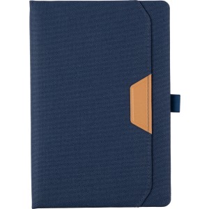 rPET notebook A5 Thorsten, blue (Notebooks)