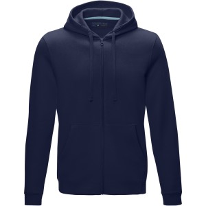 Ruby men's  organic GRS recycled full zip hoodie, Navy (Pullovers)