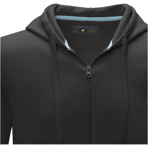 Ruby men's  organic GRS recycled full zip hoodie, Storm grey (Pullovers)