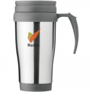 Sanibel 400 ml insulated mug, Silver,Grey (Mugs)