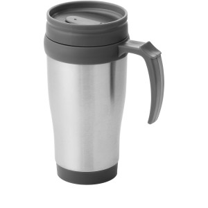 Sanibel 400 ml insulated mug, Silver,Grey (Mugs)