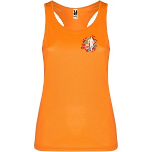 Shura women's sports vest, Fluor Orange (T-shirt, mixed fiber, synthetic)